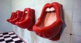 Toilets. Sexy urinals