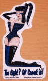 Latex stockings, gloves and corset fetish sticker