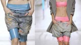 fashion topshop latex shorts and tops