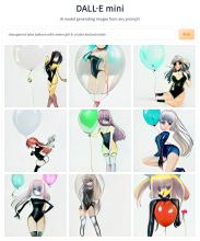  transparent latex balloon with anime girl in a latex leotard inside.png thumbnail