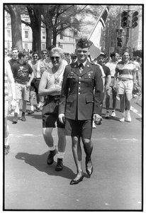 Men in uniform and pantyhose