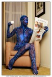 Blue Zentai by Christine Kessler