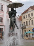 Wet look fountain