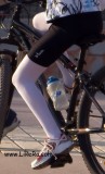 White pantyhose, bike shorts, bicycle and kids