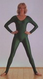 Diana Moran in a green leotard and green tights (updated)