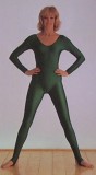 diana moran in green leotard and green tights