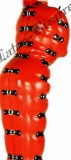 Inflatable latex suits for selfbondage