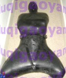 Latex puppy-froggy-bondage strait-jacket body bag