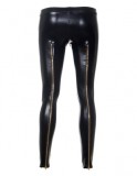 Oxy “latex” leggings with back zzzzzip-seams