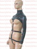 Stumbled upon on eBay. Latex (self-)bondage suit with harness with 20% discount