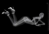 x-ray fetish high heels pin-up