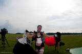 Skydivers in stockings or lingerie jump