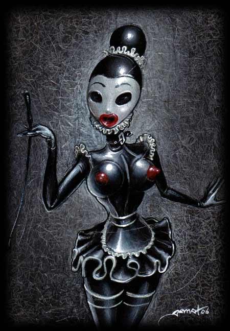 Best of Latex bondage art art Latex bondage