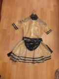 Erection of the day. Transparent latex maid mini-dress