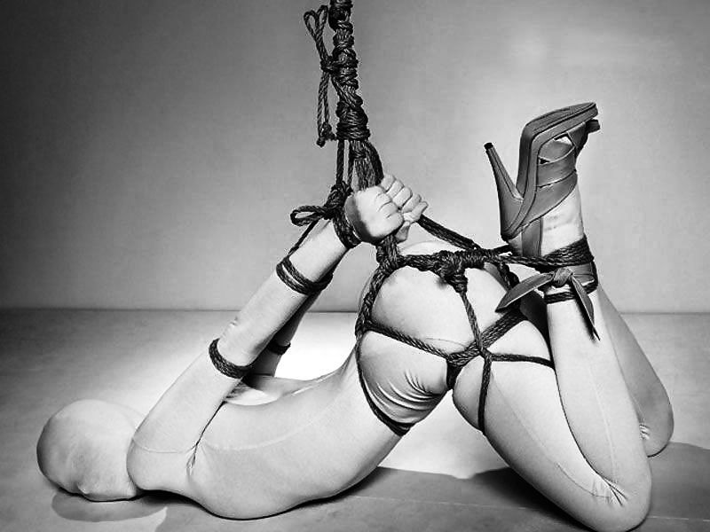 Bondage zentai hogtie