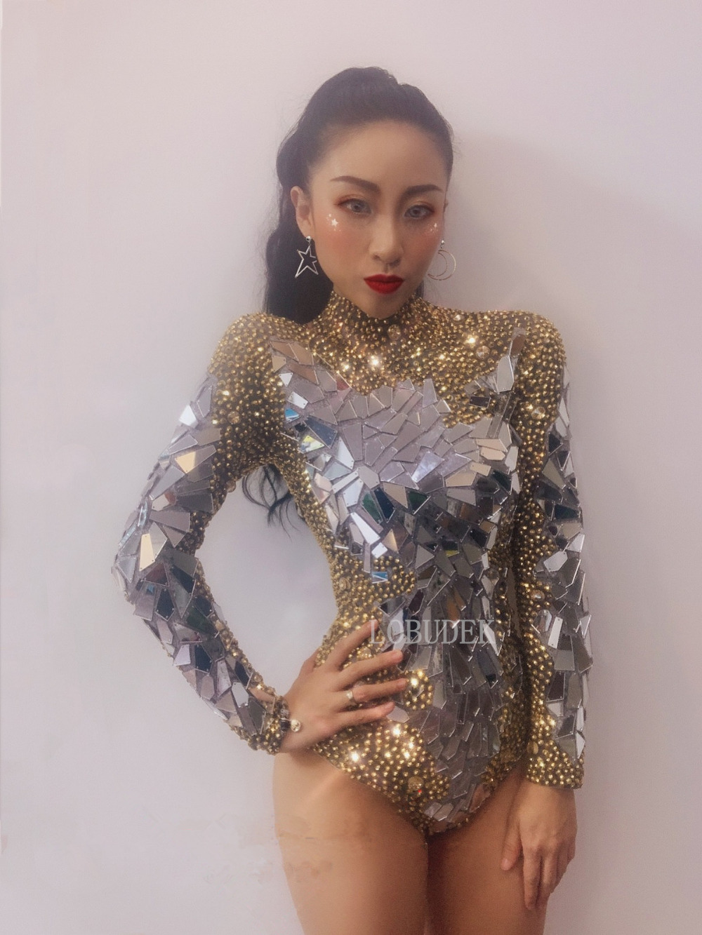 Weird Aliexpress fashion. Leotards with mirrors