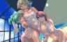  Konachan.com - 110870 aqua_hair blush breasts nipples original pink_hair see_through shoko_(moccom) swimsuit tribadism w