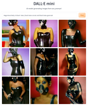  dallemini_Naga Munchetty in black latex, black latex corset and black latex gasmask-01.png